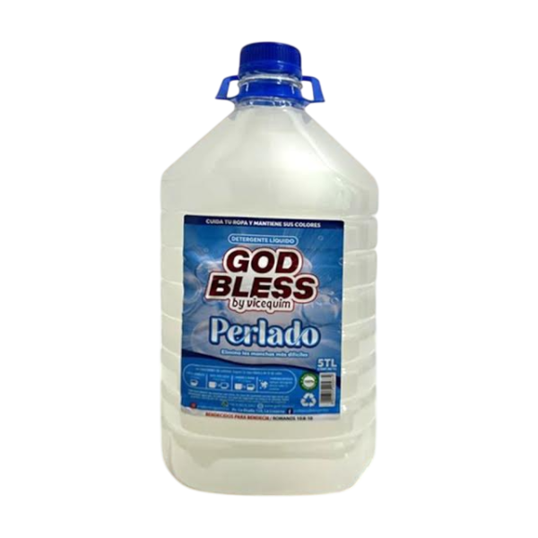 Detergente God Bless Perlado Blanco 5 Litros
