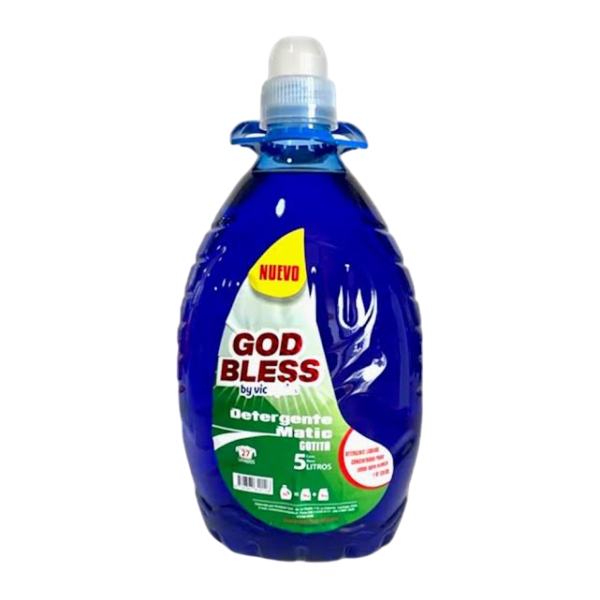 Detergente God Bless Gotita Azul 5 Litros