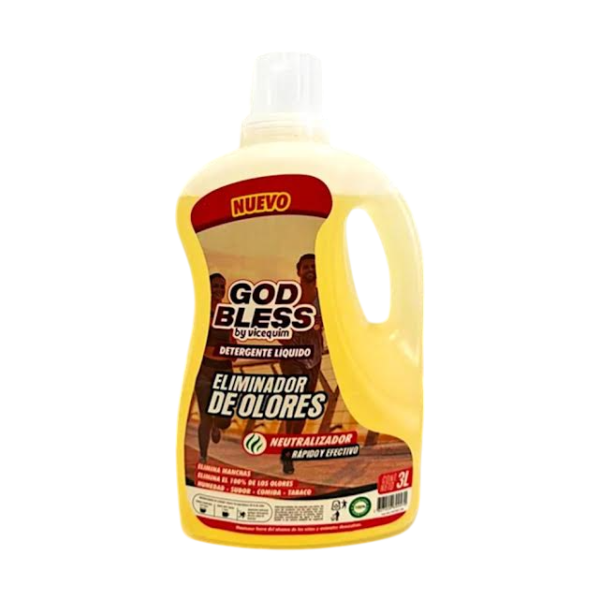 Detergente Ropa Deportiva Eliminador de Olores God Bless 3 Litros