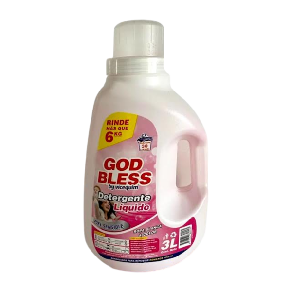 Detergente God Bless Piel Sensible 3 Litros