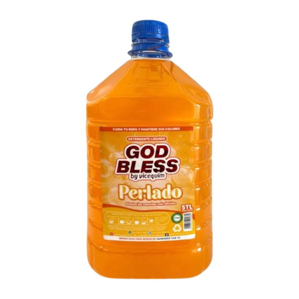Detergente God Bless Perlado Naranja 5 Litros