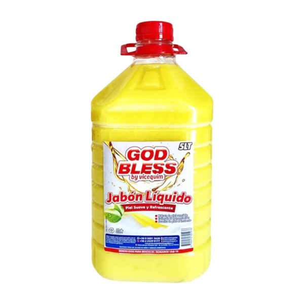 Jabon Liquido Cremoso God Bless 5 Litros