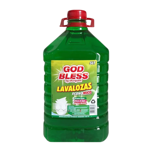 Lavaloza Economico God Bless Verde 5 Litros