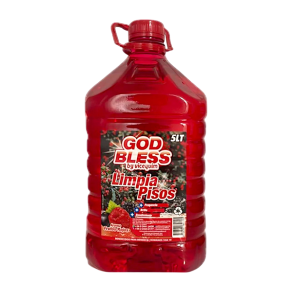 Limpia Pisos God Bless Aroma Frutos Rojos 5 Litros